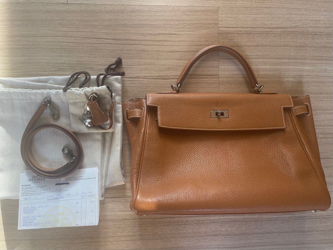 Gold kelly bag store
