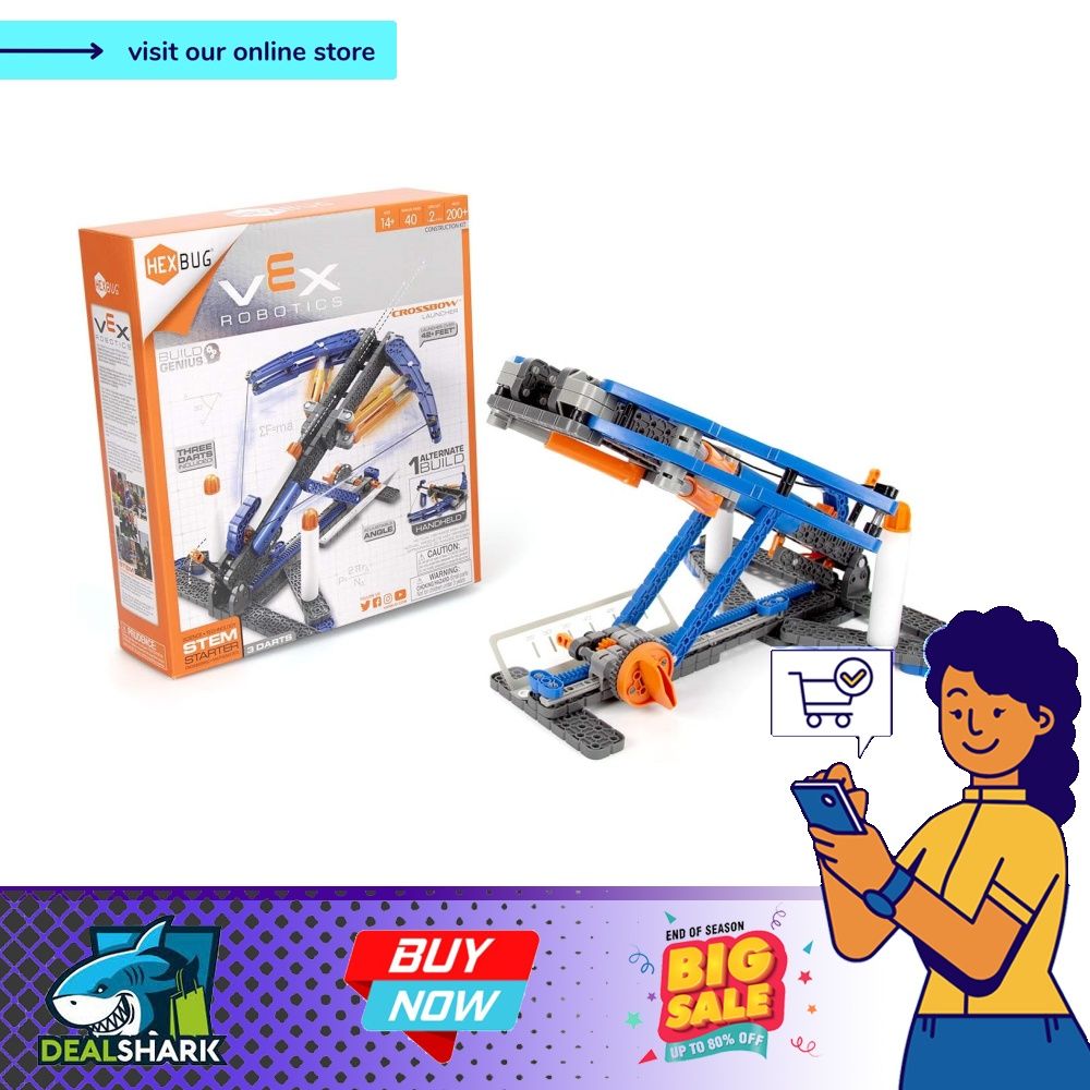 HEXBUG VEX Robotics Crossbow 2.0 STEM Learning Toys for Kids Blue Orange Hobbies Toys Toys Games on Carousell