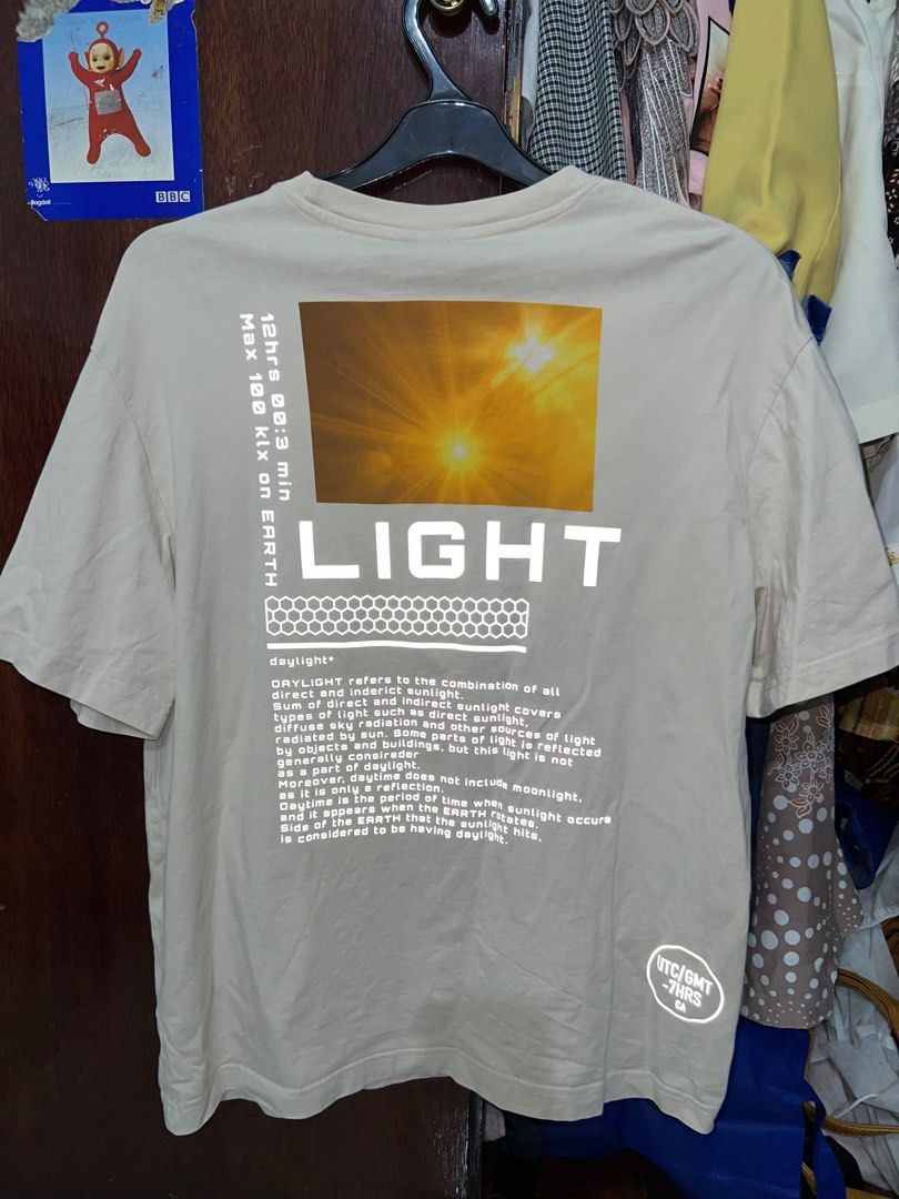 H&M Reflective T-Shirt Original Size M baju tshirt kaos branded