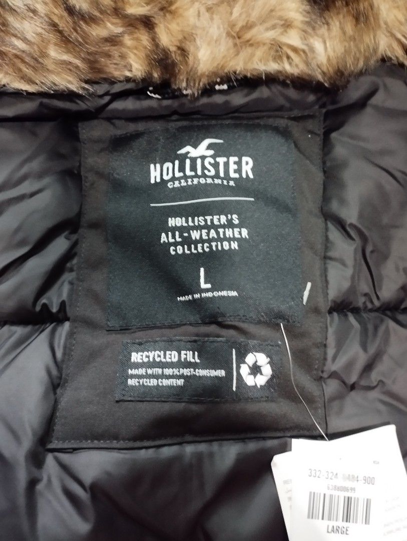Hollister down Winter Jacket size L, Men's Fashion, Coats, Jackets and  Outerwear on Carousell
