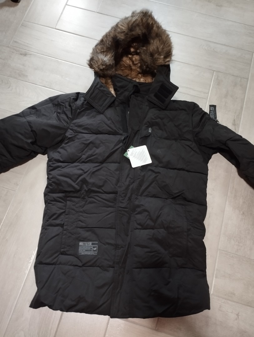 Hollister down Winter Jacket size L, Men's Fashion, Coats, Jackets