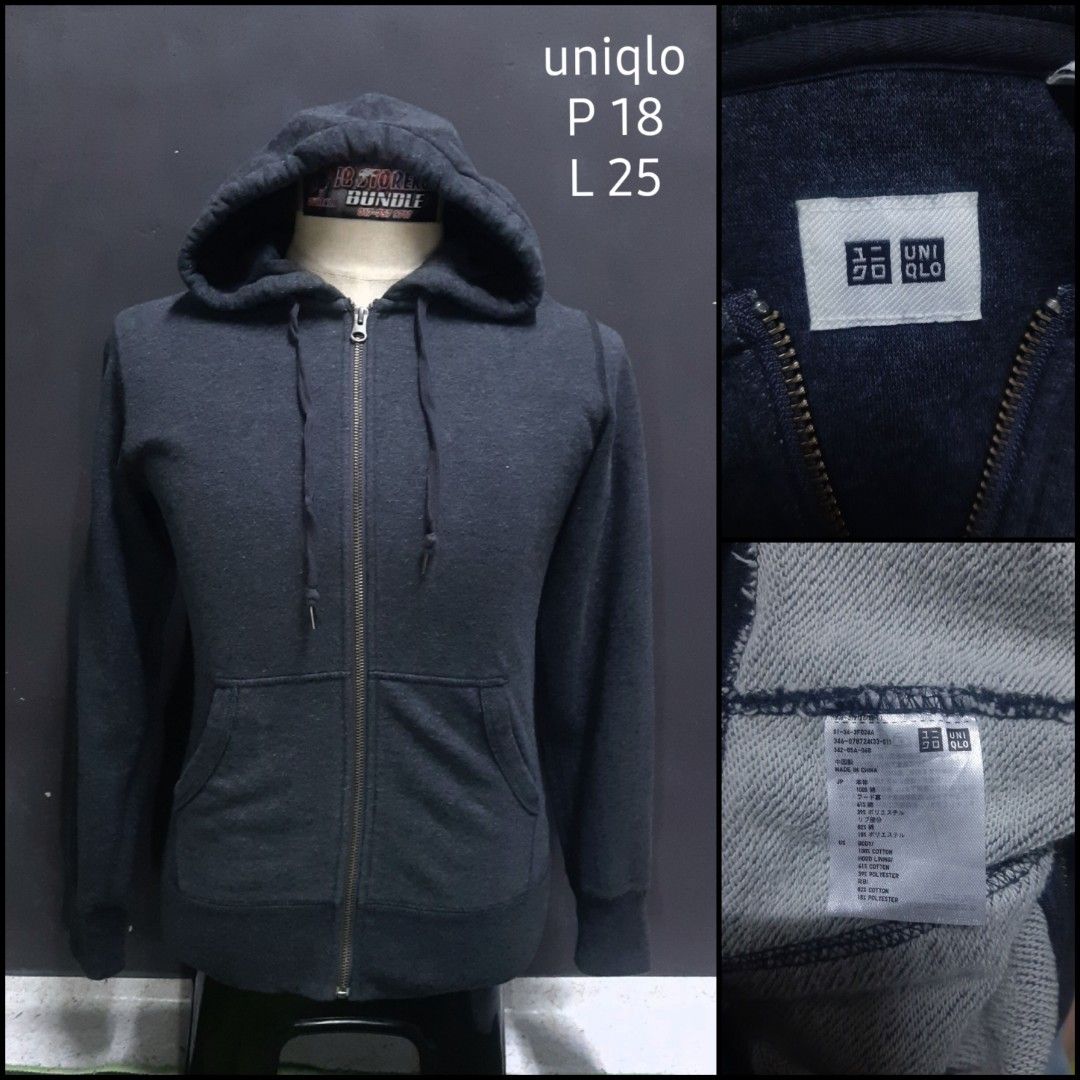 Uniqlo Black AIRism UV Protection Mesh Full-Zip Long Sleeve Hoodie size S  RM45, Women's Fashion, Activewear on Carousell