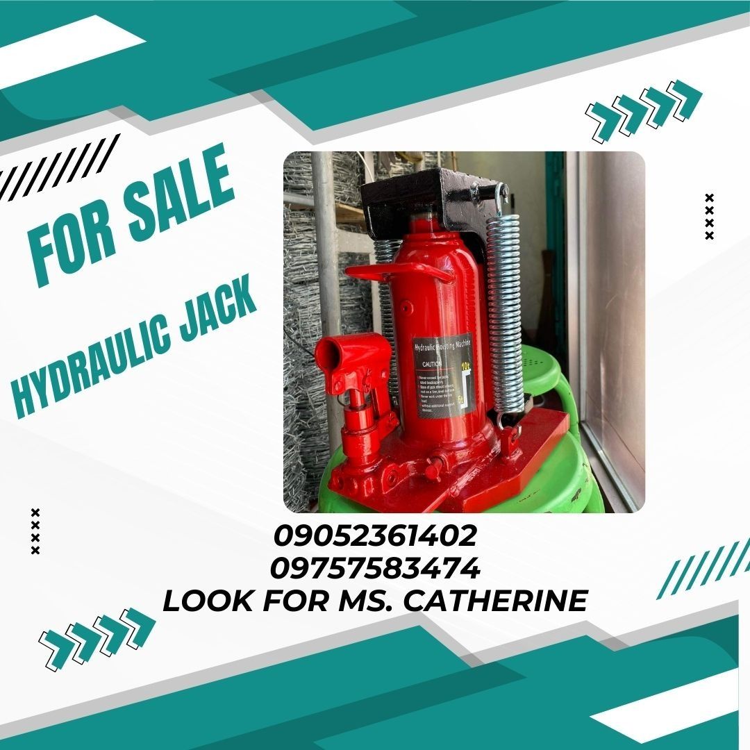 HYDRAULIC JACK (Category: Construction Tools & Equipment) located in Manila. Submitted by cathvesta_sales (Listing ID 1284624644, Image 1). Description: .