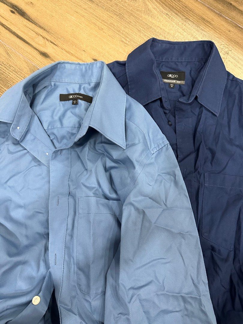 LIKE NEW BARELY WORN G2000 LONG SLEEVE SMART CASUAL LINEN TEXTURE OFFICE TOP REGULAR FIT