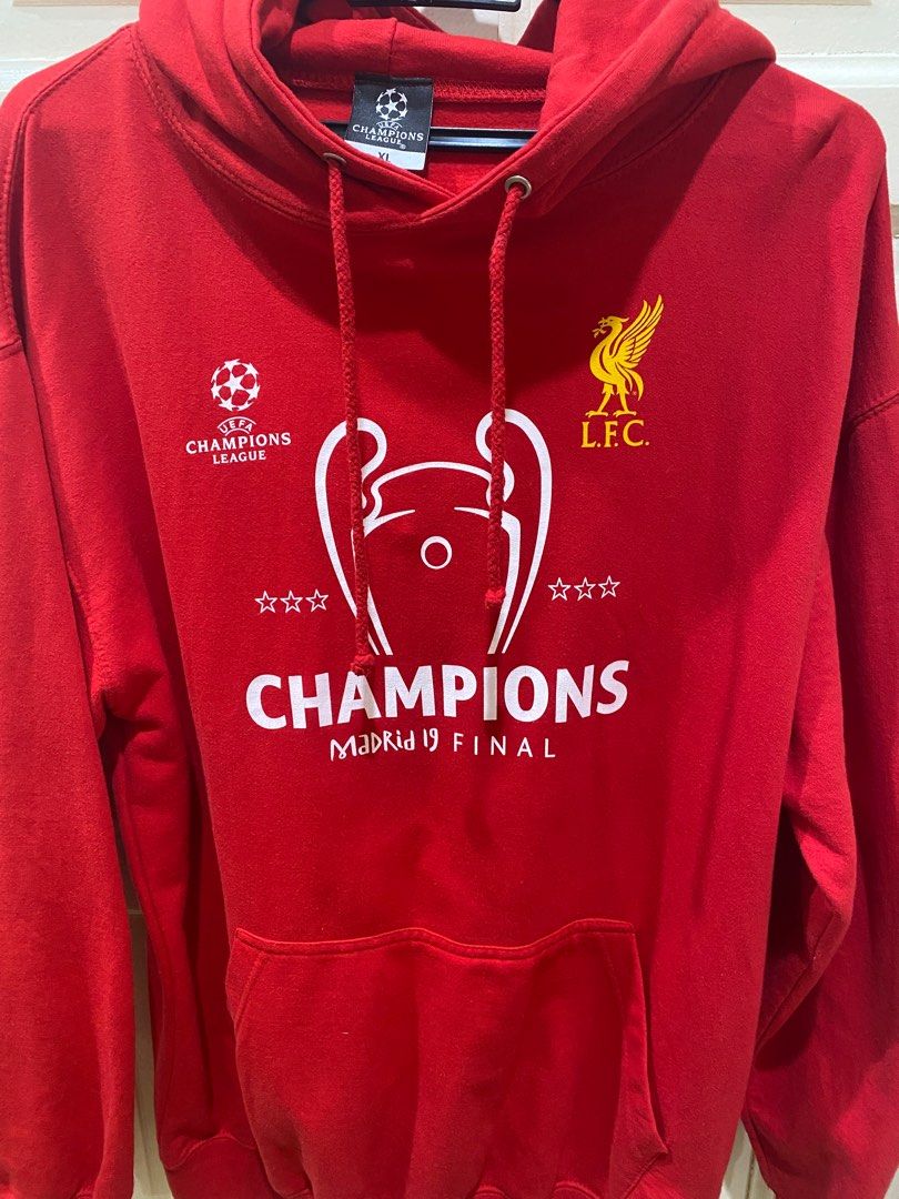 Liverpool FC Adults UCL Champions Hoody Men s Fashion Coats Jackets and Outerwear on Carousell