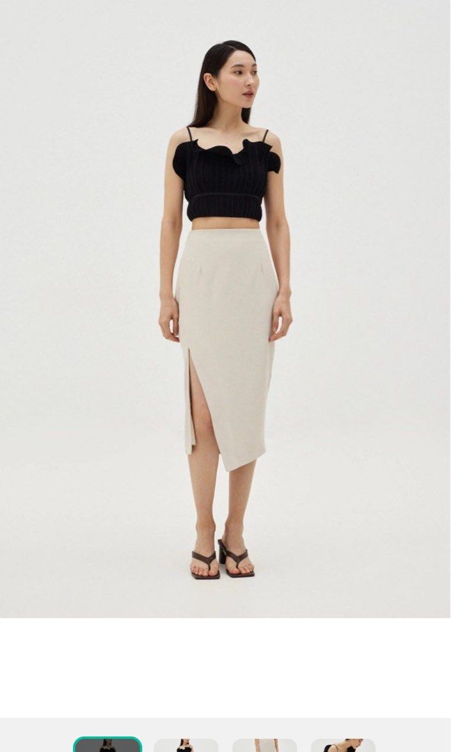 Love Bonito Paisley Asymmetrical Pencil Skirt, Women's Fashion