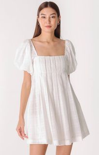 TPZ* WHIMSICAL PLEATED BABYDOLL TOP/ DRESS IN FOREST