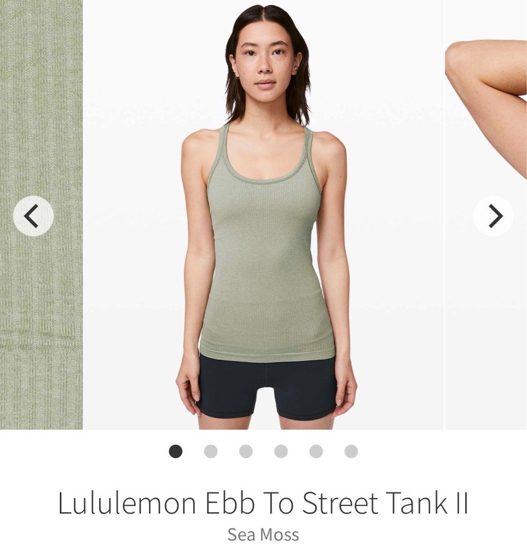Lululemon Ebb To Street Tank Ii In Sea Moss
