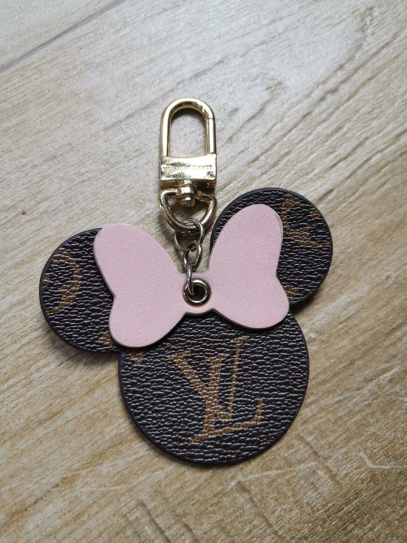 LV x Minnie Mouse Bag charm Keychain Luxury Accessories on