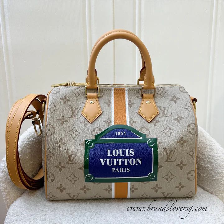 Louis Vuitton Speedy 30 Bandouliere Giant Monogram Reverse Canvas GHW