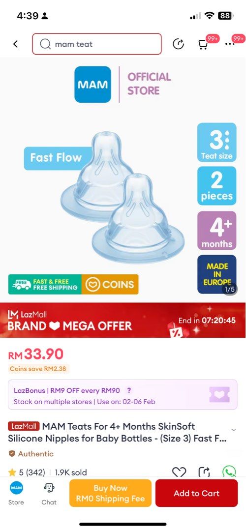 Teat size for 4 month old hotsell