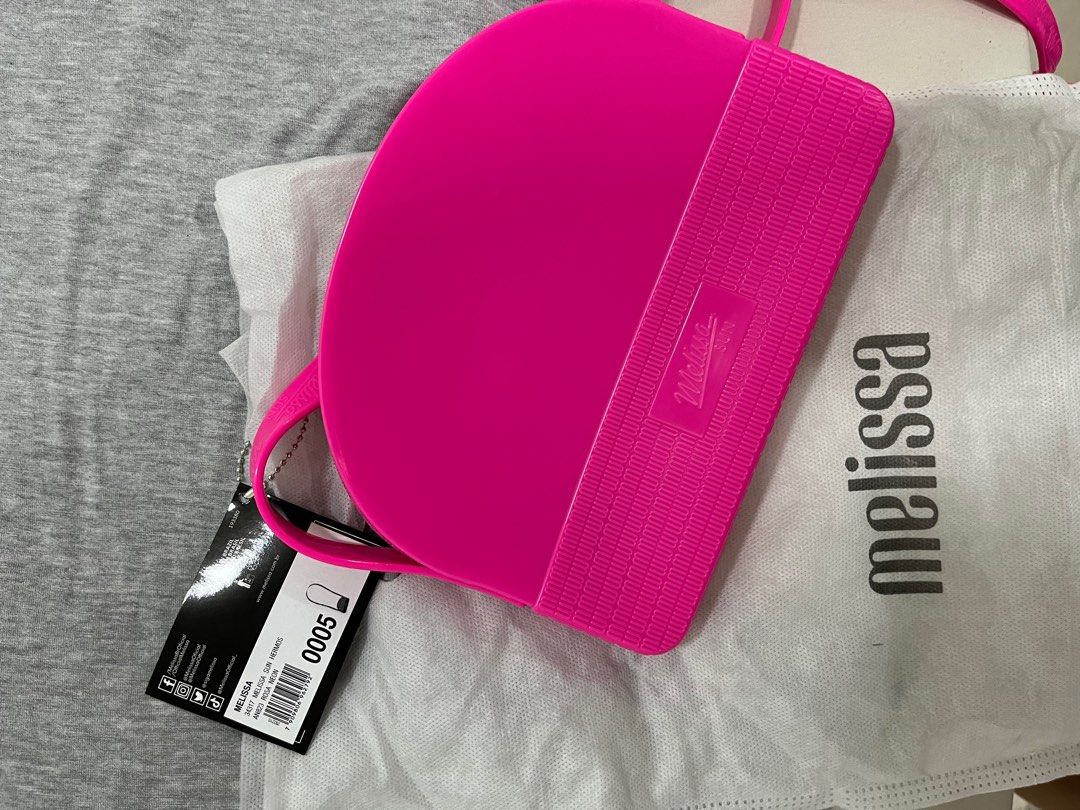 Le Miel Gel Hot Pink Tote Gold Chain Purse/Shoulder Bag | eBay
