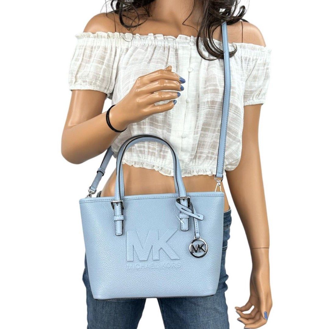 Michael kors jet set pale blue sales