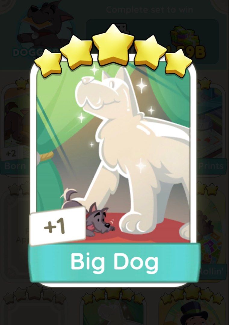 Monopoly go 5s sticker (Category: Board Games & Puzzles) located in Calamba. Submitted by jeeeengg (Listing ID 1284642324, Image 3). Description: Dalawa available sa dog house .
