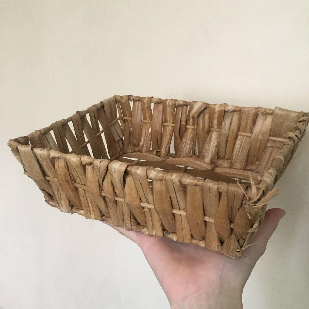 Native handmade handwoven woven rectangular rectangle storage tray basket organizer (Category: Storage Boxes & Baskets) located in Las Pinas. Submitted by makamart (Listing ID 1284600878, Image 1). Description: - Please make sure to view all photos. - For payment & shipping details, message me or visit my profile and go to the "about" section.😊.
