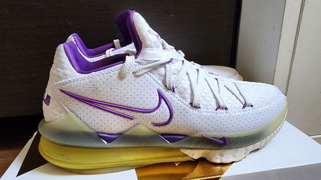 Purple Nike Lebron 17 Low Lakers NBA Lebron 17 Lakers, Men's