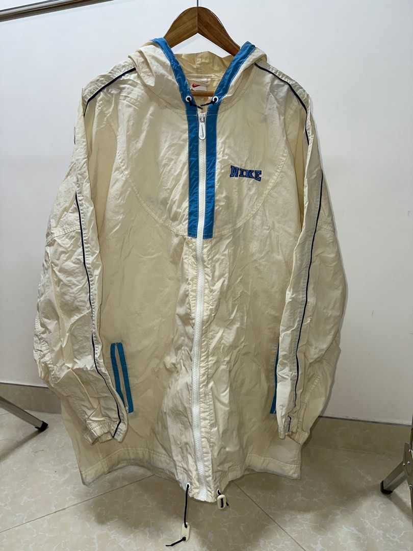 Nike Vintage 90s nike big swoosh logo windbreaker carolina blue size XXL Carousell