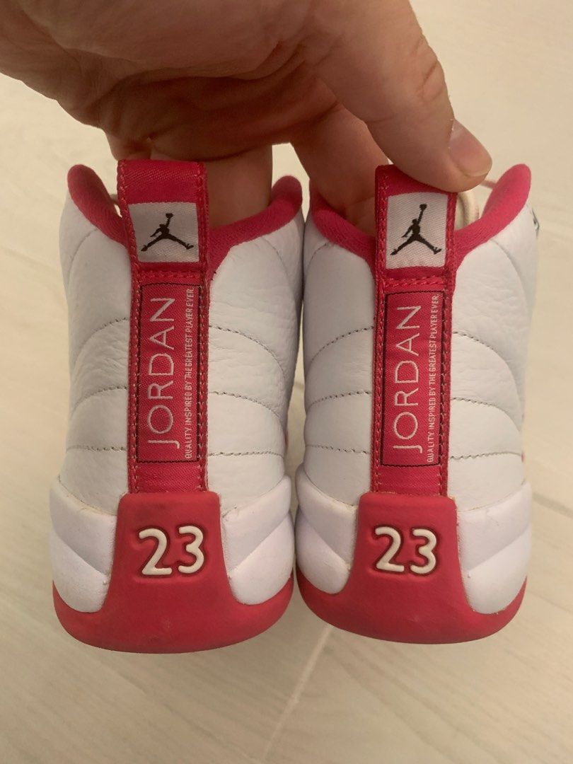 Nike Air Jordan 12 GS Vivid Pink AJ12 Carousell