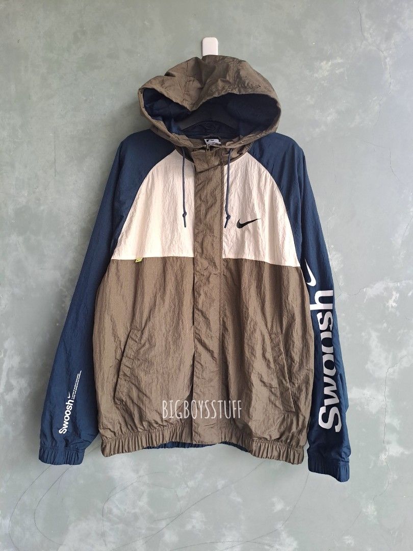 Nike Colorblock Printing Logo Jacket Hoodie NOT Acronym Fred Perry
