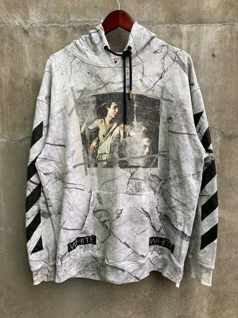 Hoodie off white marble 2025