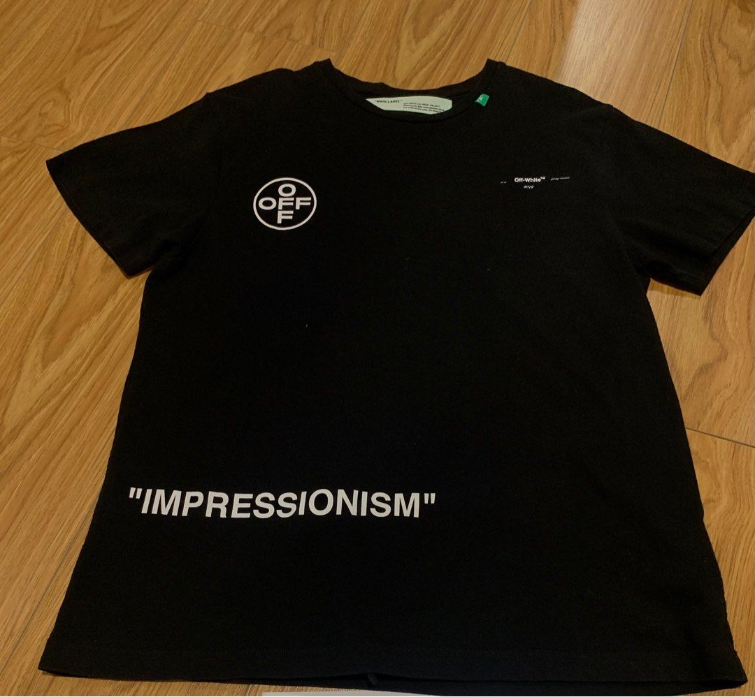 Off white impressionism tee cheap black