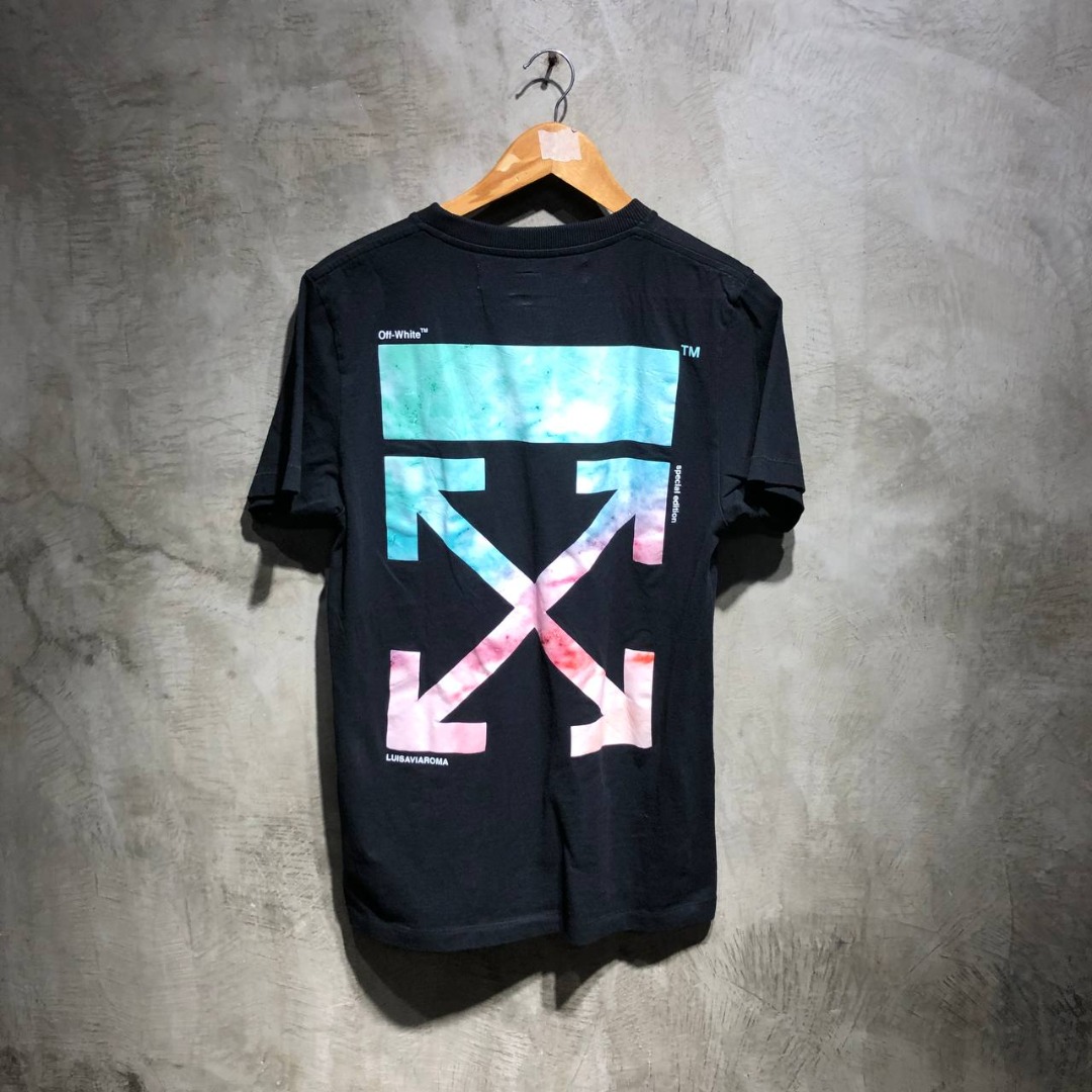 Off White Luisaviaroma rainbow Arrows tee Luxury Apparel on Carousell