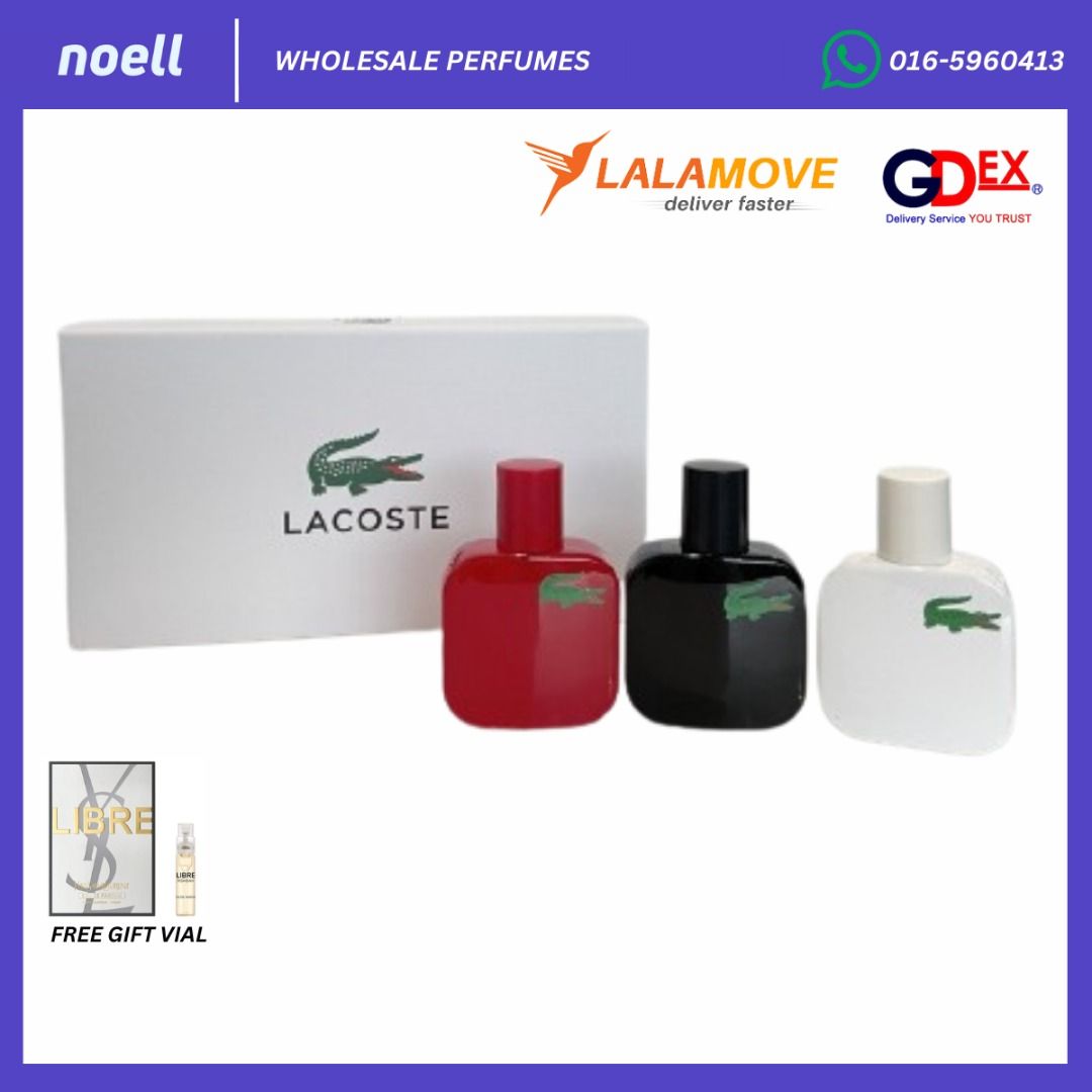 ORIGINAL AUTHENTIC READY STOCK LACOSTE 3IN1 3X30ML SET Beauty Personal Care Fragrance Deodorants on Carousell