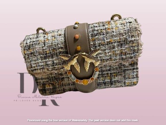 Pinko tweed on sale bag