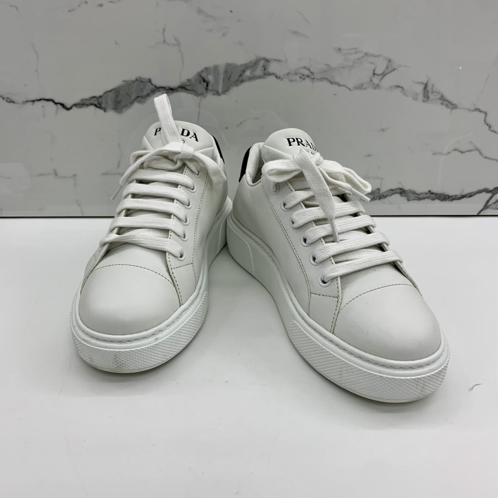 DISCOUNTED PRADA WHITE 36 SNEAKERS 247003328 AL Luxury Sneakers Footwear on Carousell