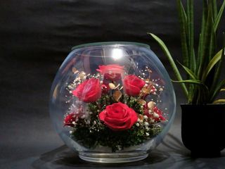 preserved red roses flower bouquet