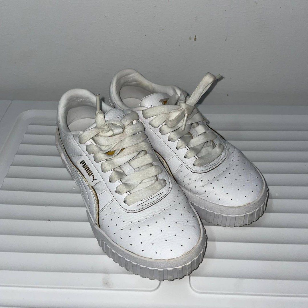 Puma white sneakers women hot sale