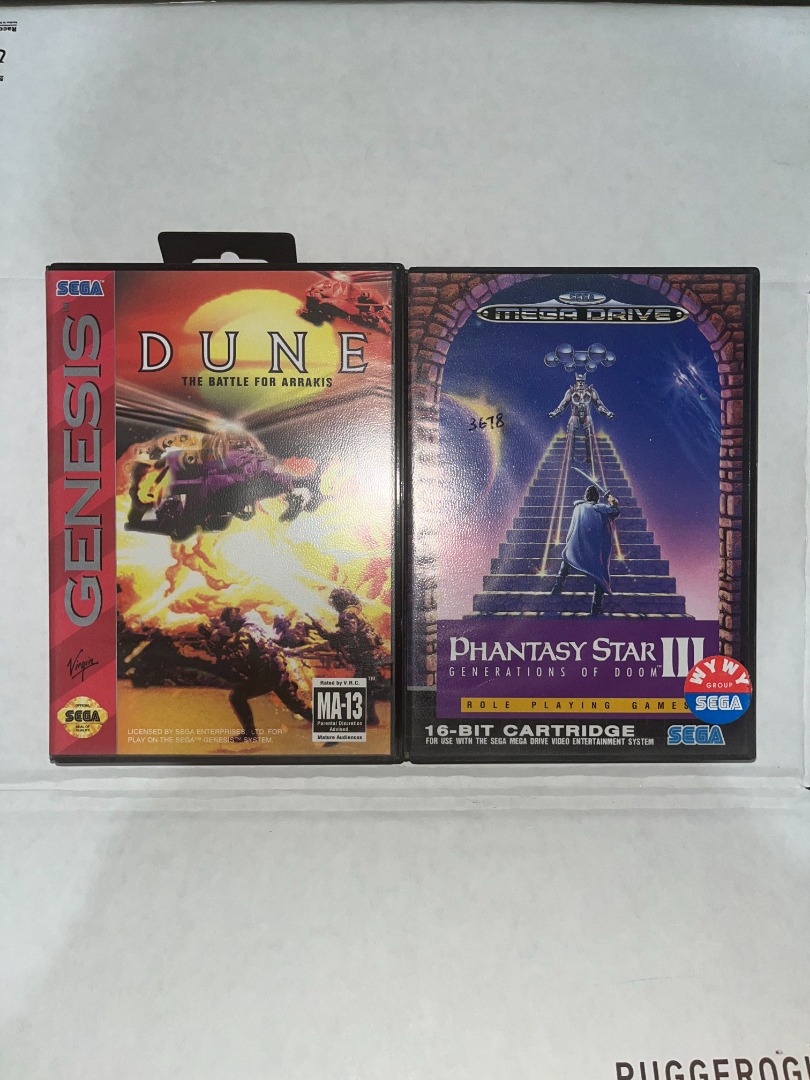 [RARE] SEGA GENESIS Dune the Battle of Arrakis & Phantasy Star 3 (CIB),  Video Gaming, Video Games, Others on Carousell