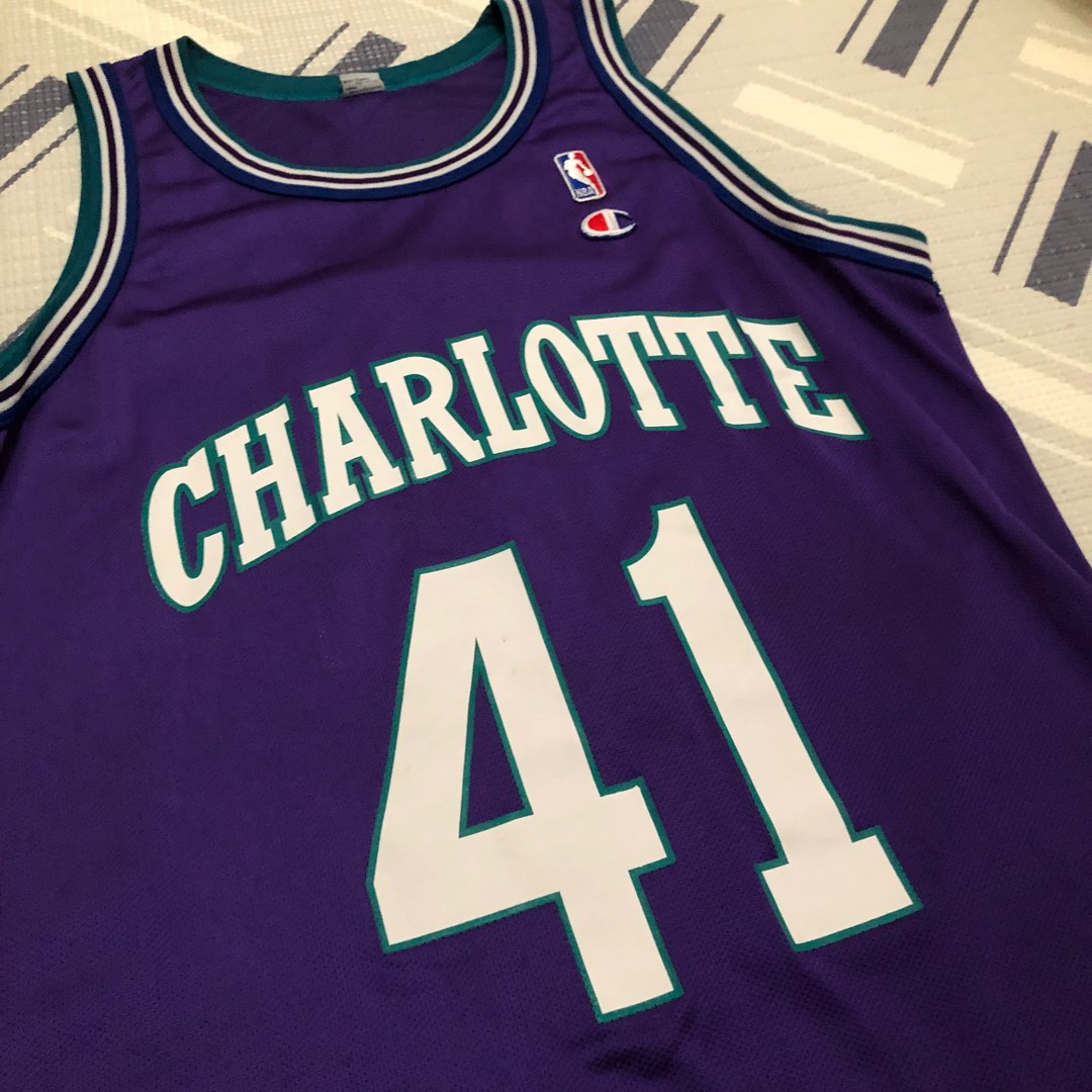 [REP] NBA Charlotte Hornets Glen Rice #41 Champion Elite swingman sw ...