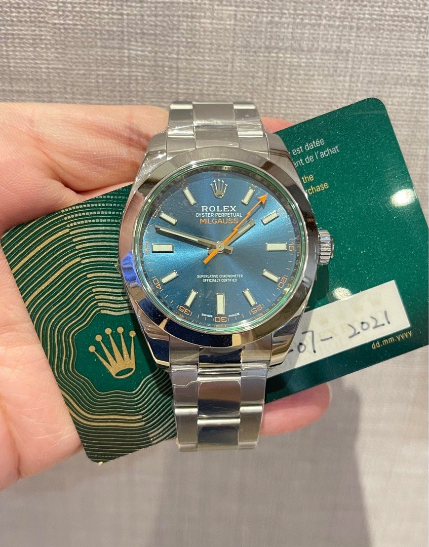 Rolex Milgauss Anti Magnetic 40mm 116400GV Blue