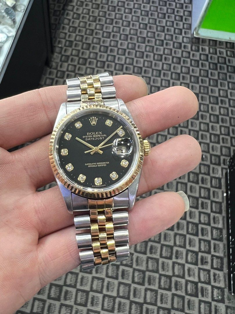 Rolex swiss made 16233 hot sale superlative oyster perpetual chronometer