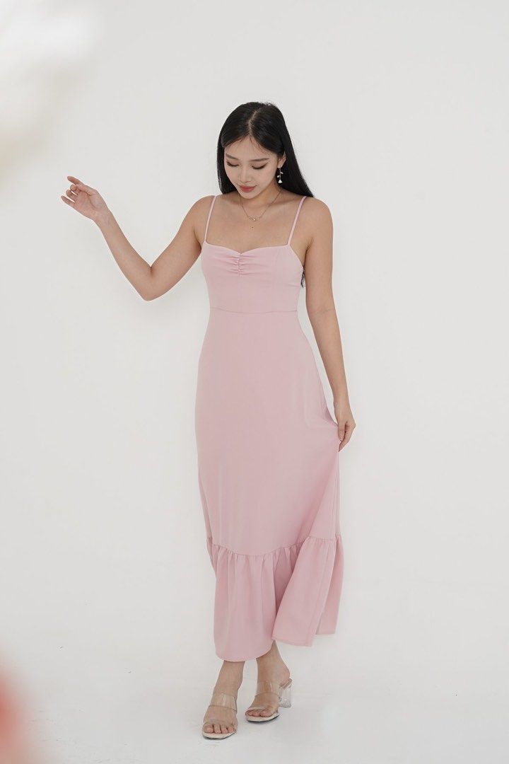 S) BNWT Topazette, Zara mermaid maxi dress in pink and blue