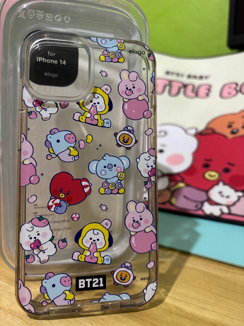 SALE! iPhone 14 Elago BT21 Case (Category: Cases & Sleeves) located in Pateros City. Submitted by krazekulture (Listing ID 1284713708, Image 2). Description: ✔️Selling Elago BT21 Hybrid Case worth 1,300 php but selling it for 550 php only RFS - Decluttering Let me know if you're interested :).