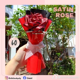 Satin Rose Bouquet Valentine's Day Sale