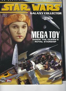 STAR WARS GALAXY COLLECTOR Magazine, Adventurer, LA catalogs Mega Toy Lucas Books Royal Starship