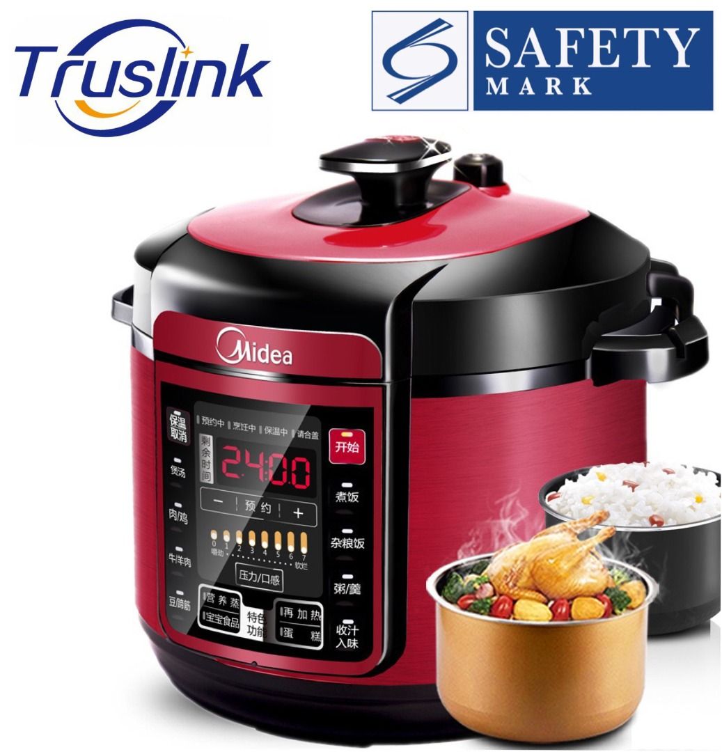 Stock Clearance NOW ONLY 85 UP TO 100 Safety Mark SG Warranty Midea Pressure Cooker Electric Pressure Cooker 5L Capacity Dual