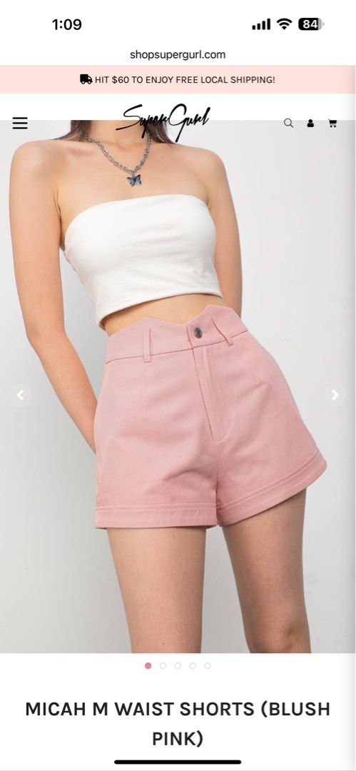 VANYA V-WAIST SHORTS (CREAM)