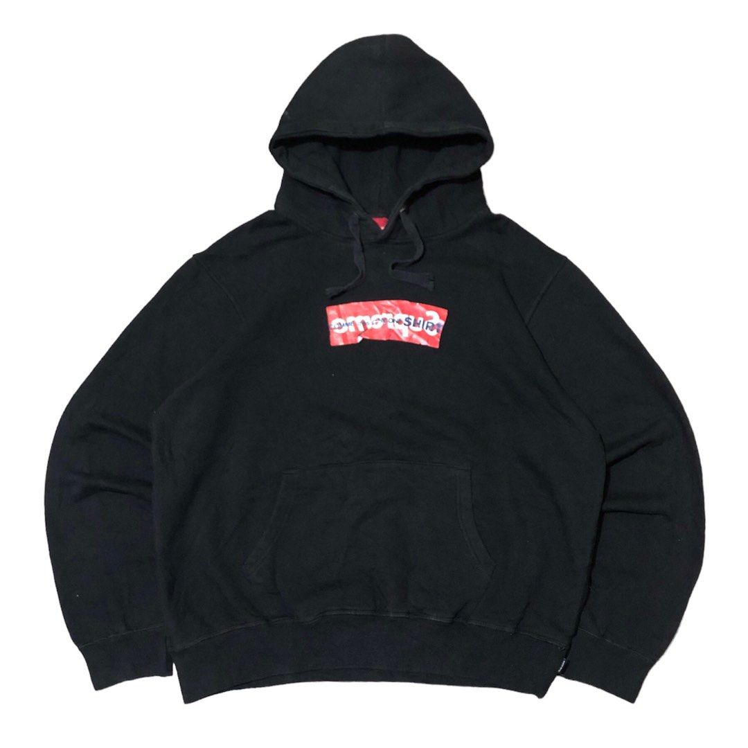 金いぬ出品　17ss supreme  パーカー　garcons Supreme×COMME des GARCONS SHIRT 17SS Box Logo Hooded