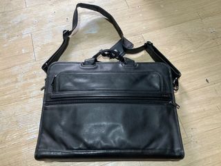 TUMI alpha black leather bag 96111D4