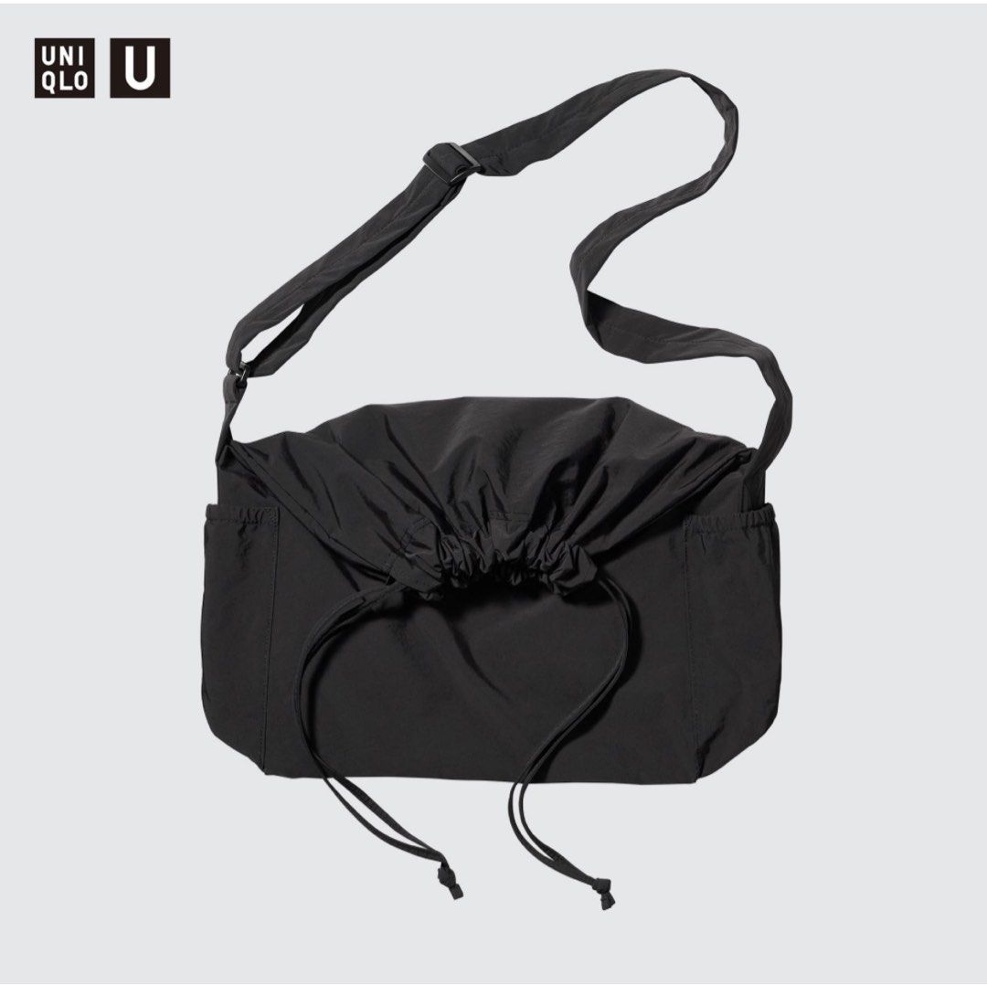Uniqlo drawstring shoulder bag, Men's Fashion, Bags, Sling Bags on