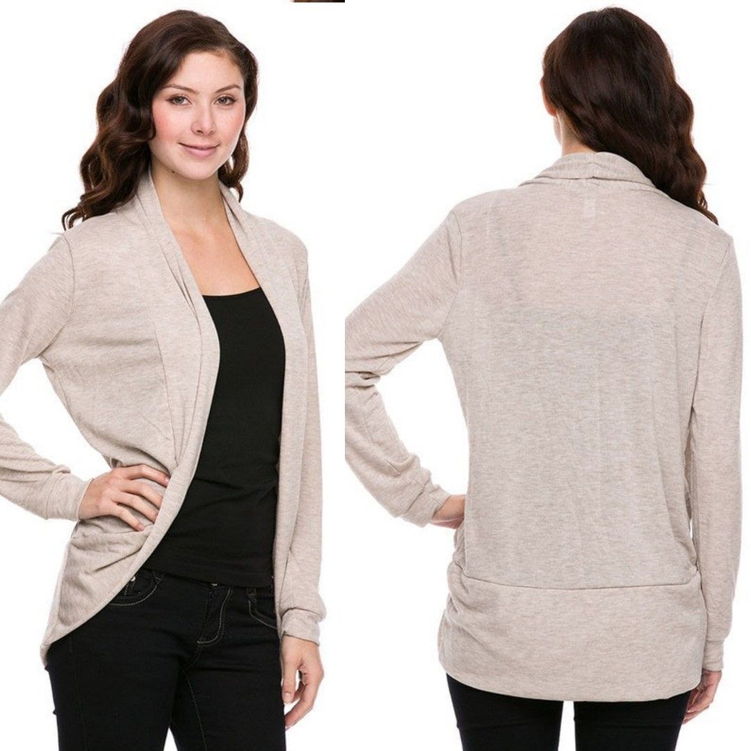 US brand Ambiance Apparel Beige women s cardigan Women s