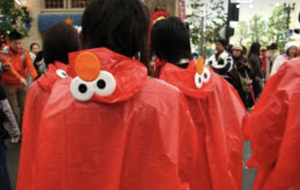 Elmo raincoat top