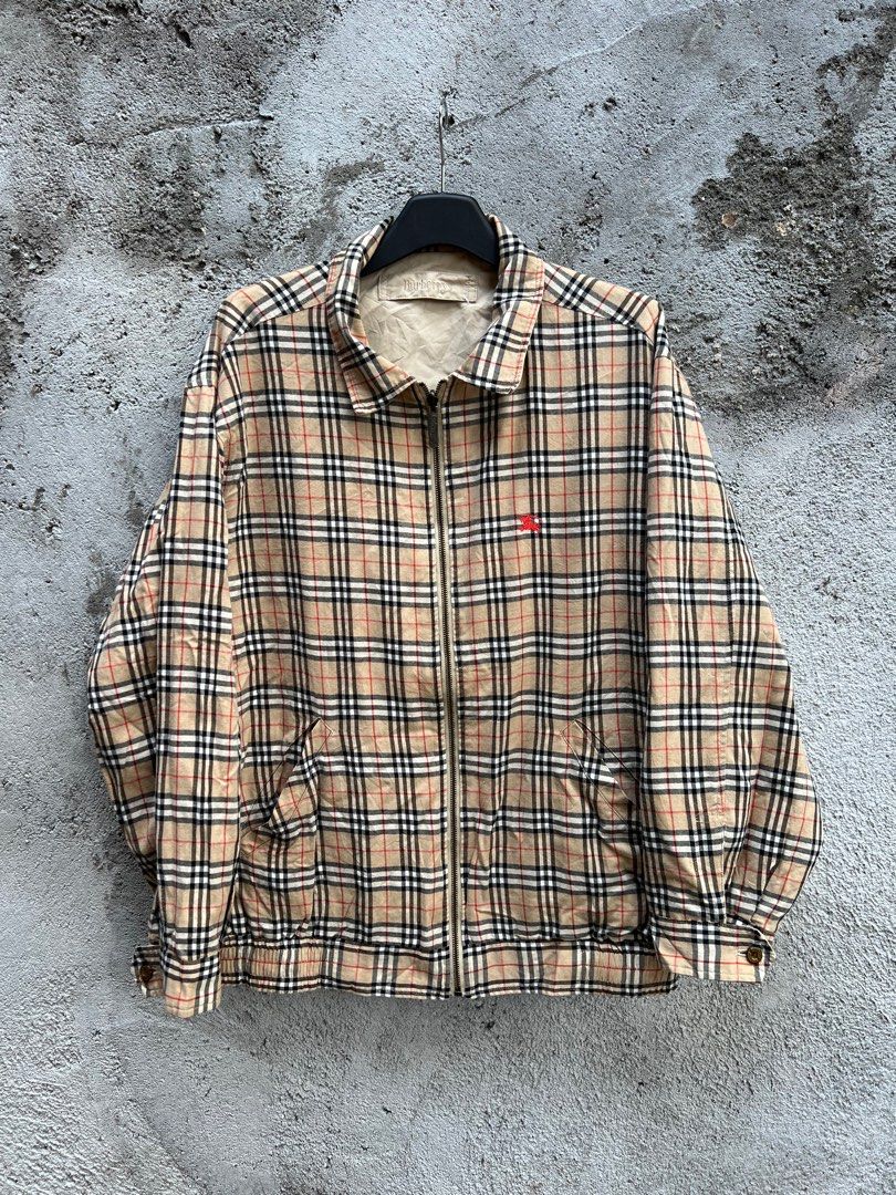 VINTAGE BURBERRY NOVA CHECK REVERSIBLE JACKET