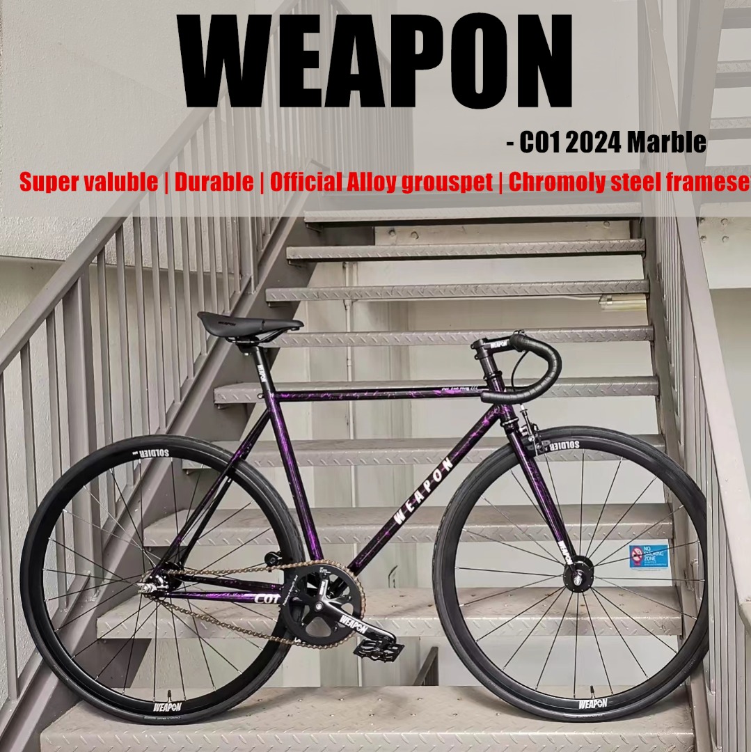 WEAPON FIXIE BIKE fixed gear bike Single-speed bike C01 2024