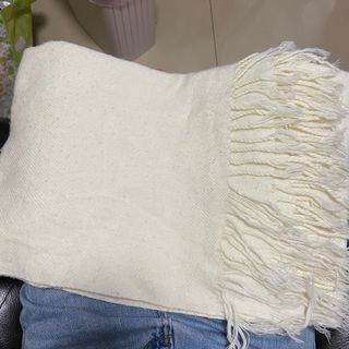 White scarf 白色頸巾 圍巾64200167635330110