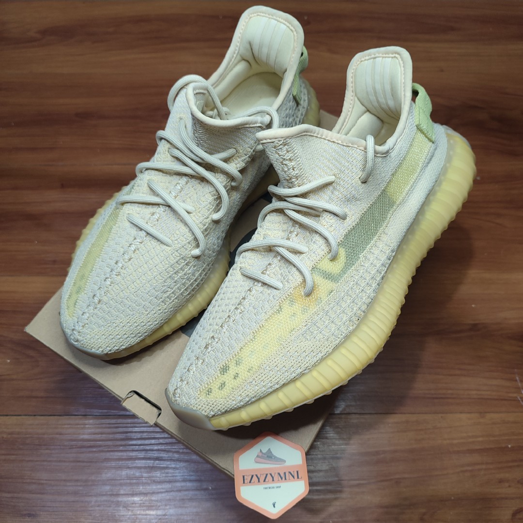 📌YEEZY BOOST 350 V2 FLAX US 10, Men's Fashion, Footwear, Sneakers ...